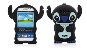 Силиконов гръб ТПУ 3D Stitch за Samsung Galaxy Grand Duos i9082 / Grand Neo i9060 / Grand Neo Plus черен